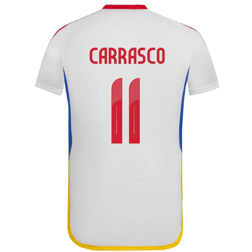 Danxen Kinder Venezuela Raiderlin Carrasco #11 Weiß Auswärtstrikot Trikot 24-26 T-Shirt