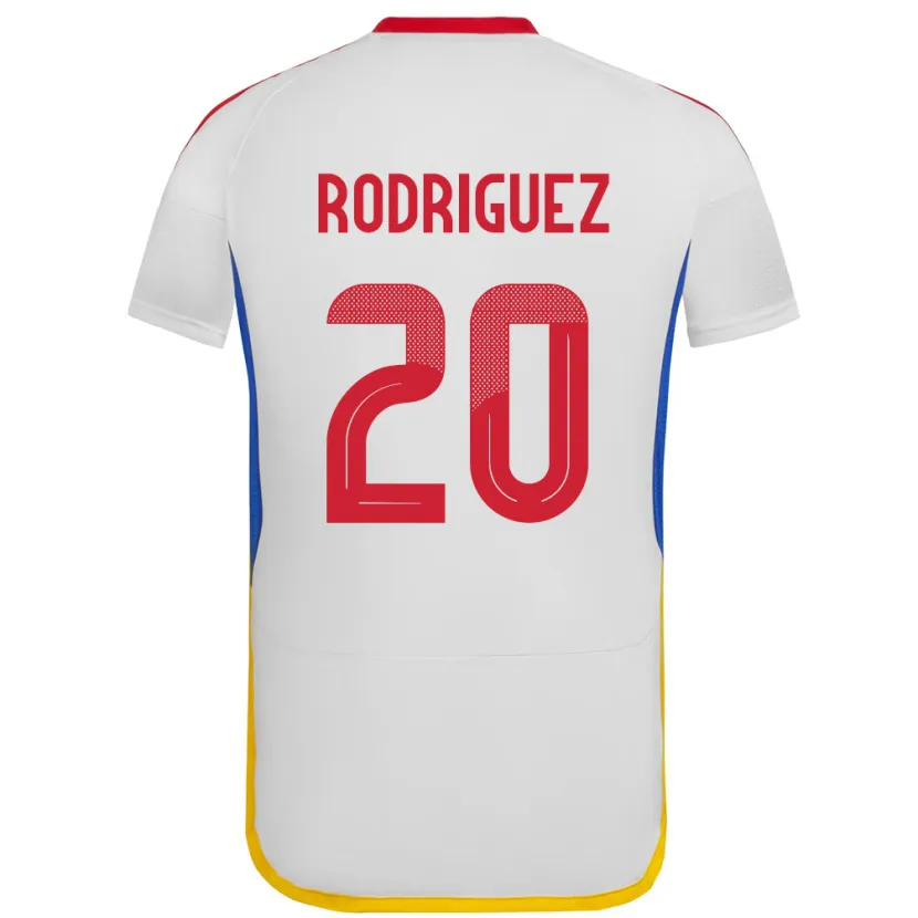 Danxen Kinder Venezuela Dayana Rodríguez #20 Weiß Auswärtstrikot Trikot 24-26 T-Shirt