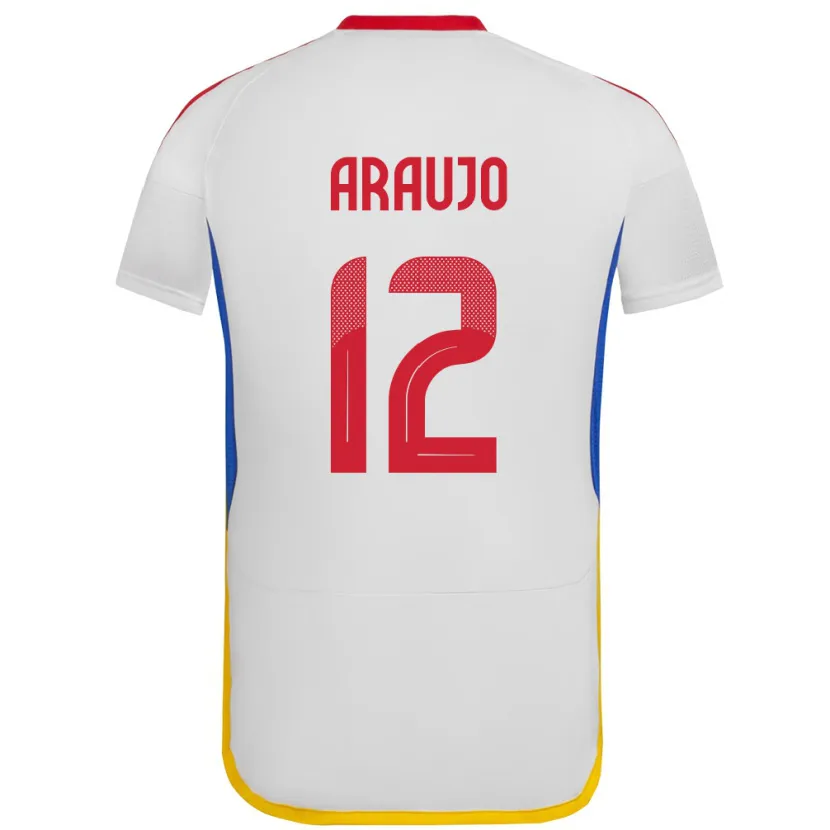 Danxen Kinder Venezuela Sabrina Araujo #12 Weiß Auswärtstrikot Trikot 24-26 T-Shirt