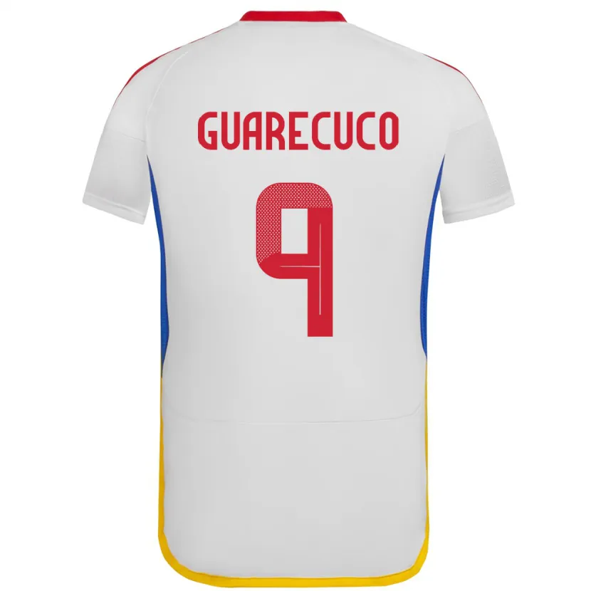 Danxen Kinder Venezuela Joemar Guarecuco #9 Weiß Auswärtstrikot Trikot 24-26 T-Shirt