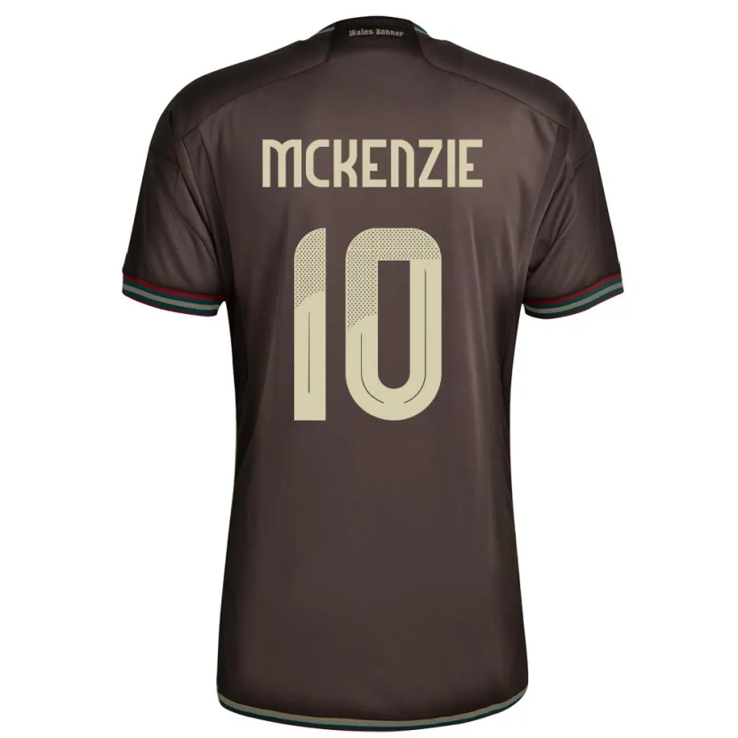 Danxen Kinder Jamaika Denzel Mckenzie #10 Nachtbraun Auswärtstrikot Trikot 24-26 T-Shirt