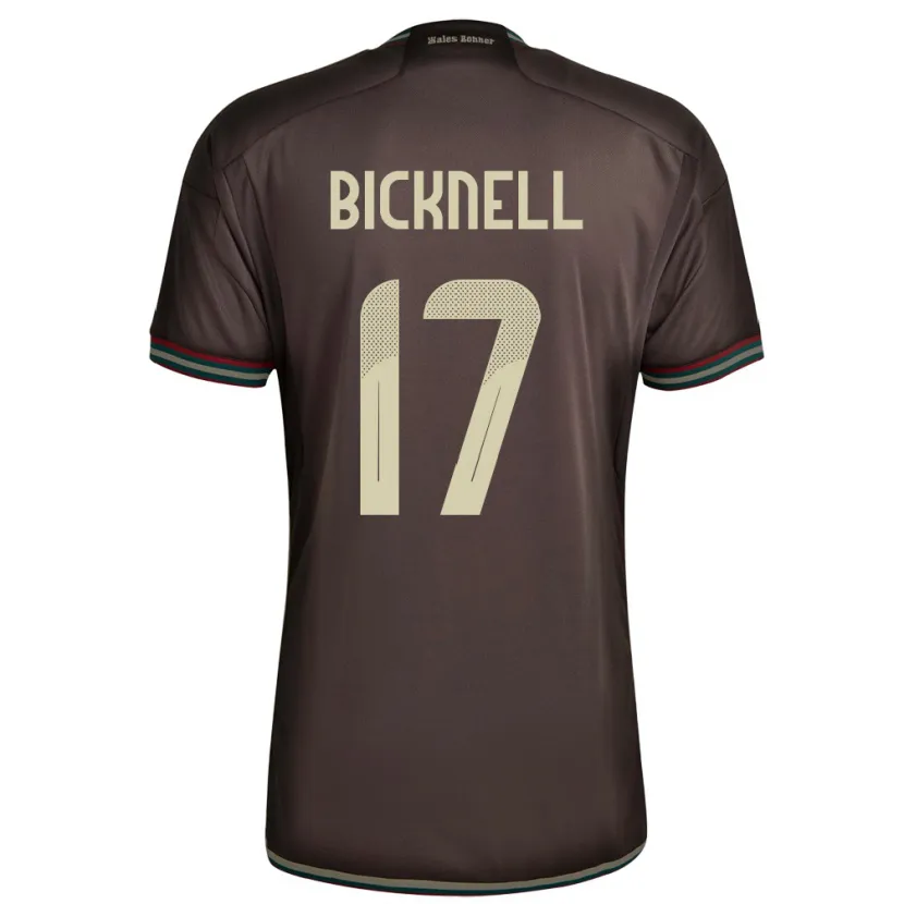 Danxen Kinder Jamaika Alexander Bicknell #17 Nachtbraun Auswärtstrikot Trikot 24-26 T-Shirt