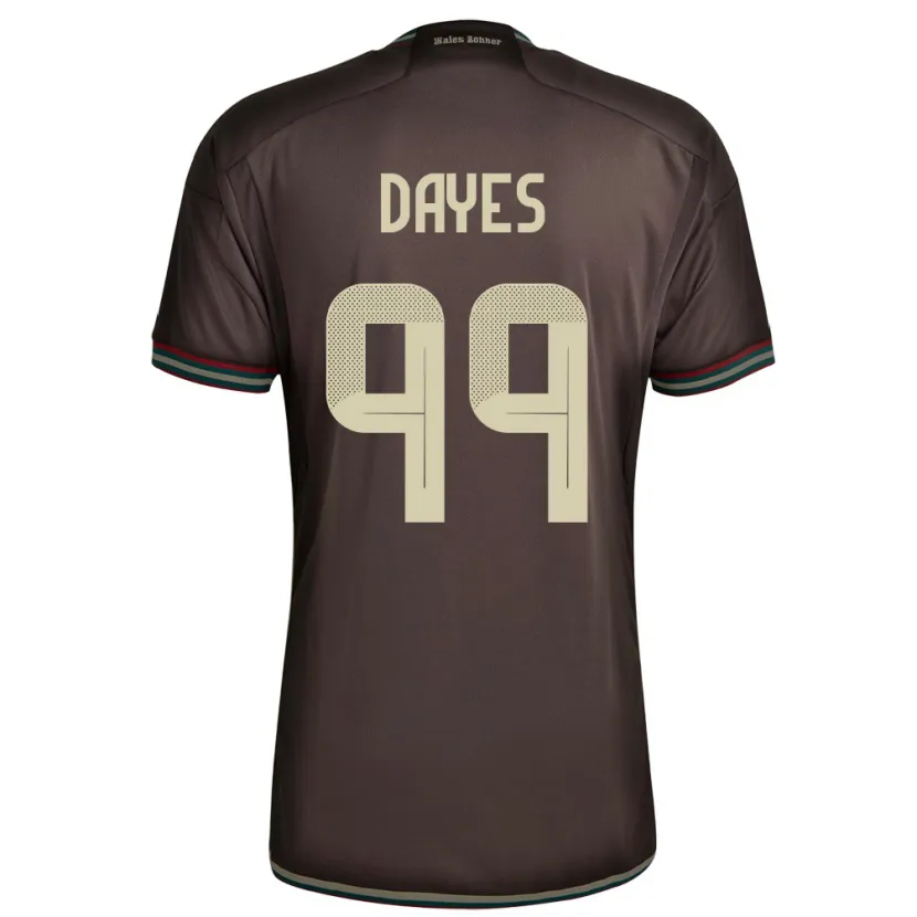 Danxen Kinder Jamaika Malikae Dayes #99 Nachtbraun Auswärtstrikot Trikot 24-26 T-Shirt