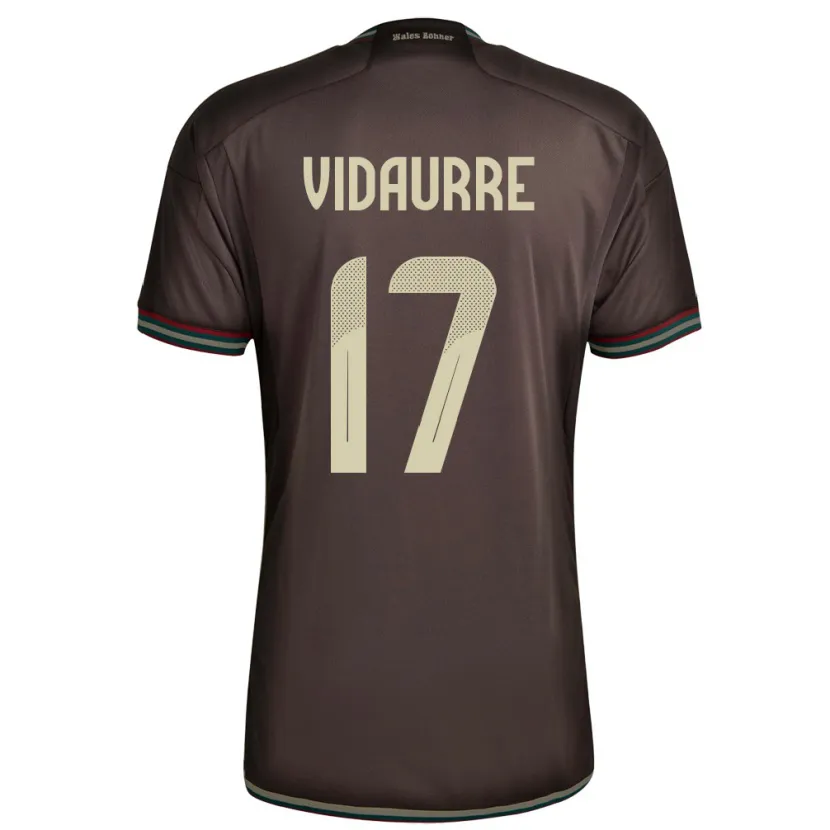 Danxen Kinder Jamaika Zoe Vidaurre #17 Nachtbraun Auswärtstrikot Trikot 24-26 T-Shirt