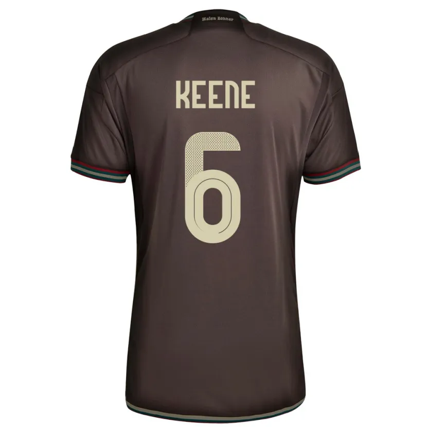 Danxen Kinder Jamaika Alika Keene #6 Nachtbraun Auswärtstrikot Trikot 24-26 T-Shirt