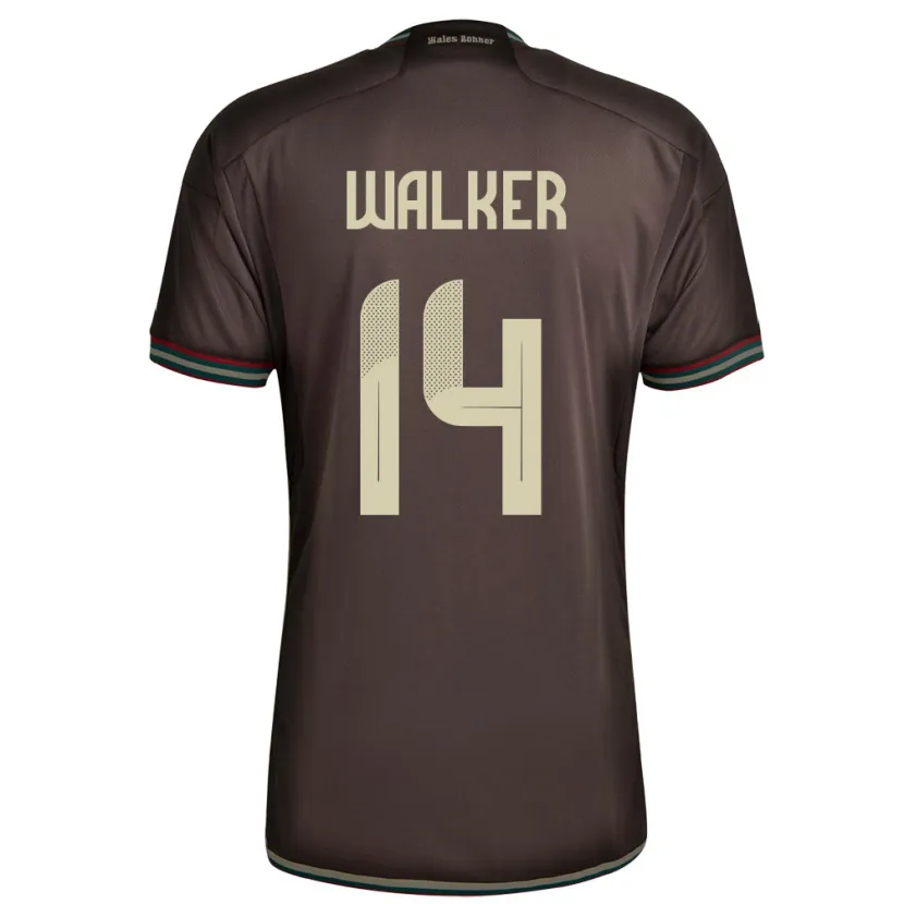 Danxen Kinder Jamaika Ricshya Walker #14 Nachtbraun Auswärtstrikot Trikot 24-26 T-Shirt