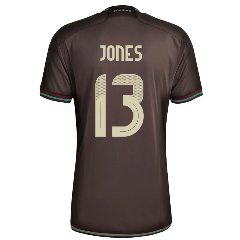 Danxen Kinder Jamaika Javanae Jones #13 Nachtbraun Auswärtstrikot Trikot 24-26 T-Shirt