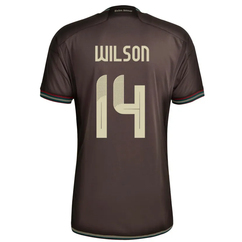 Danxen Kinder Jamaika Siobhan Wilson #14 Nachtbraun Auswärtstrikot Trikot 24-26 T-Shirt