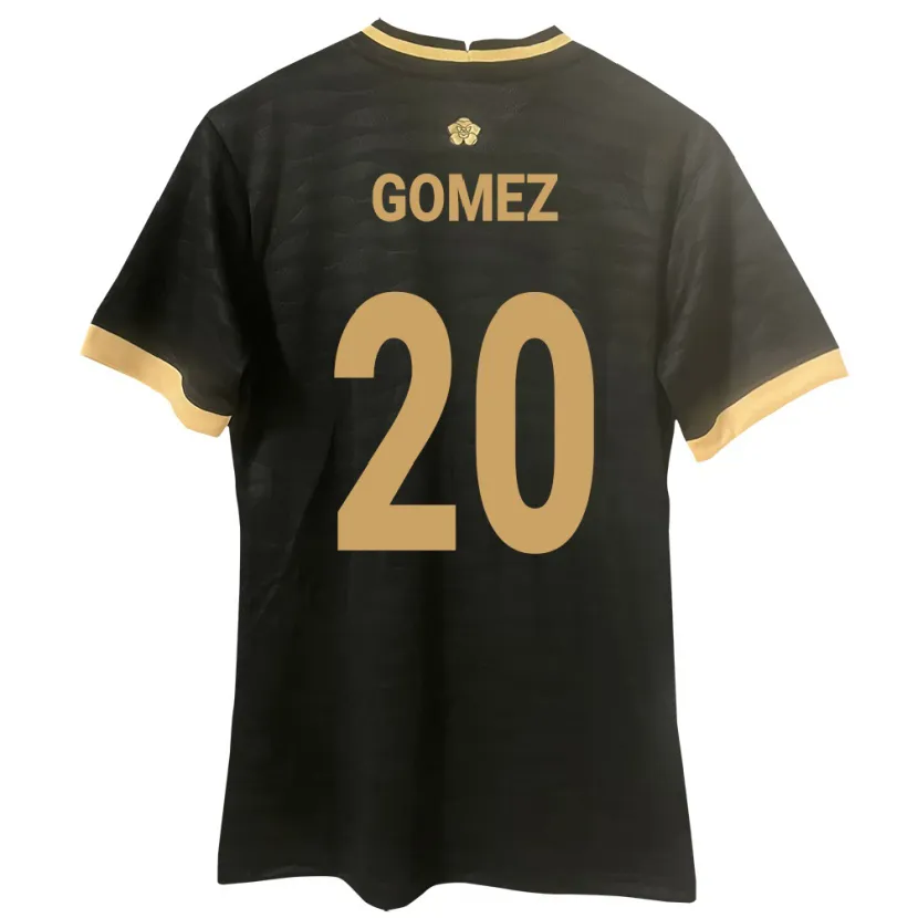 Danxen Kinder Panama Ernesto Gómez #20 Schwarz Auswärtstrikot Trikot 24-26 T-Shirt