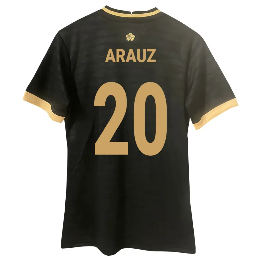 Danxen Kinder Panama Yulieth Araúz #20 Schwarz Auswärtstrikot Trikot 24-26 T-Shirt