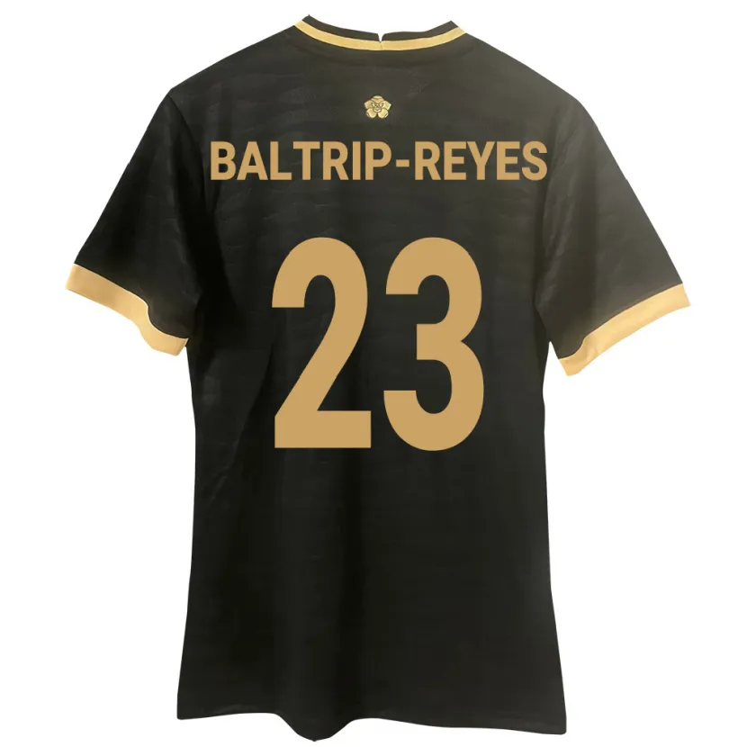 Danxen Kinder Panama Carina Baltrip-Reyes #23 Schwarz Auswärtstrikot Trikot 24-26 T-Shirt