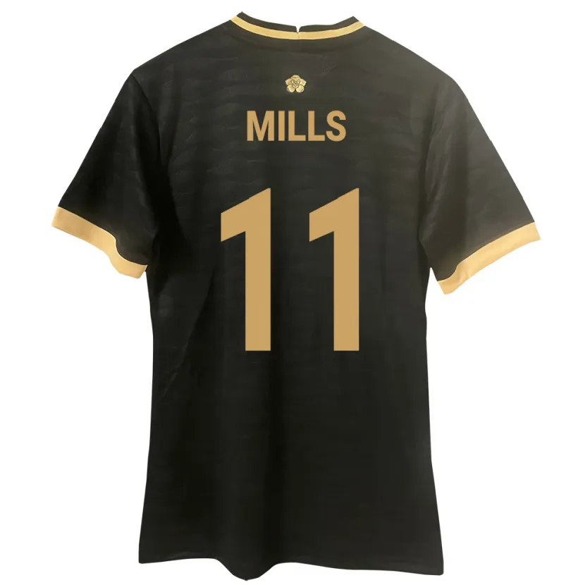 Danxen Kinder Panama Natalia Mills #11 Schwarz Auswärtstrikot Trikot 24-26 T-Shirt