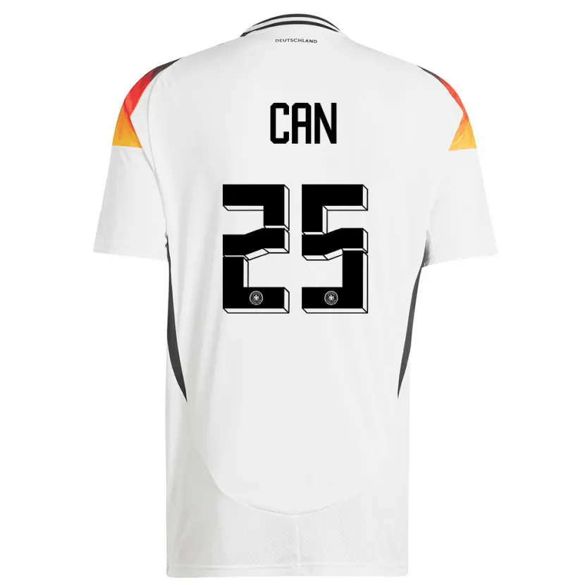 Danxen Herren Deutschland Emre Can #25 Weiß Heimtrikot Trikot 24-26 T-Shirt