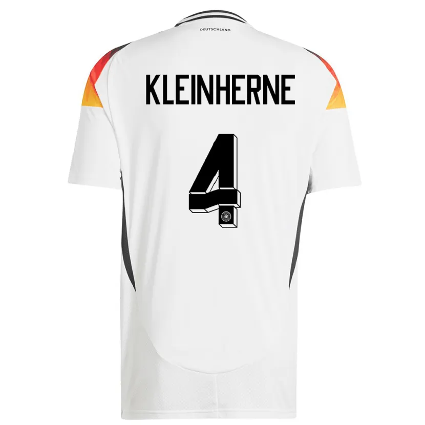 Danxen Herren Deutschland Sophia Kleinherne #4 Weiß Heimtrikot Trikot 24-26 T-Shirt
