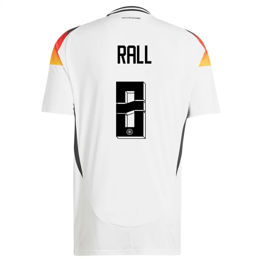Danxen Herren Deutschland Maximiliane Rall #8 Weiß Heimtrikot Trikot 24-26 T-Shirt