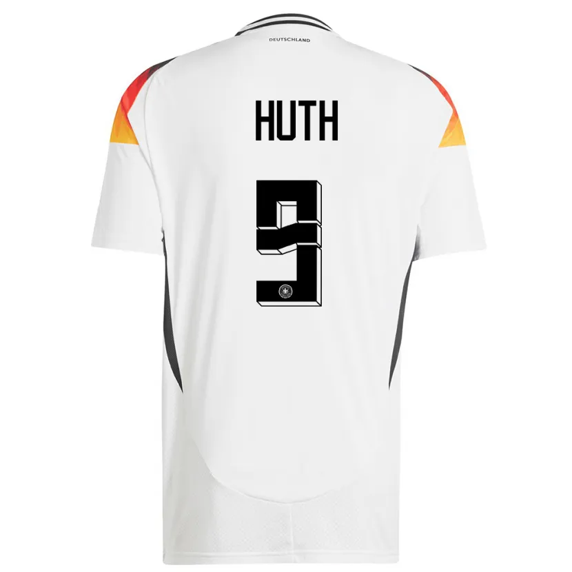 Danxen Herren Deutschland Svenja Huth #9 Weiß Heimtrikot Trikot 24-26 T-Shirt