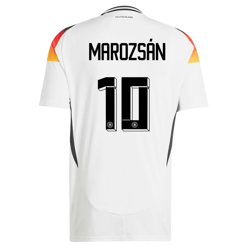 Danxen Herren Deutschland Dzsenifer Marozsan #10 Weiß Heimtrikot Trikot 24-26 T-Shirt