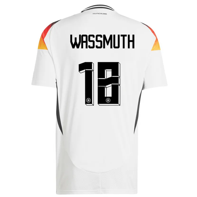 Danxen Herren Deutschland Tabea Wabmuth #18 Weiß Heimtrikot Trikot 24-26 T-Shirt