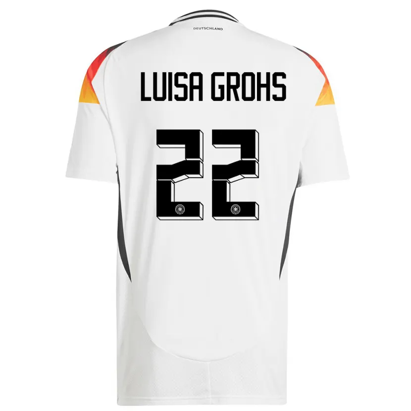 Danxen Herren Deutschland Maria Luisa Grohs #22 Weiß Heimtrikot Trikot 24-26 T-Shirt