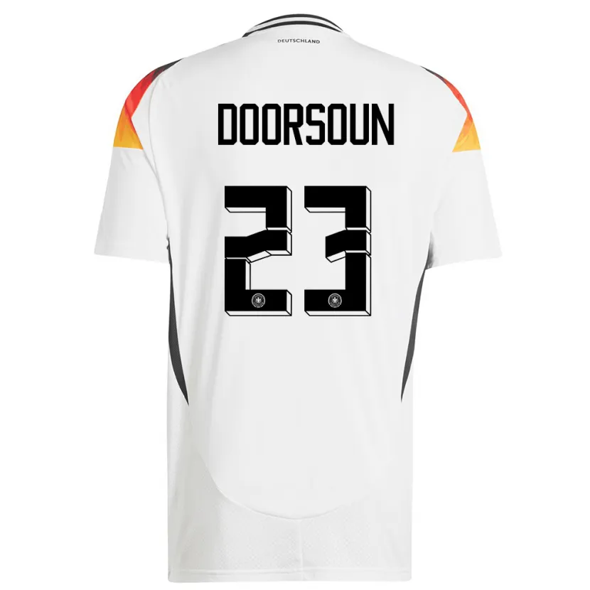 Danxen Herren Deutschland Sara Doorsoun #23 Weiß Heimtrikot Trikot 24-26 T-Shirt