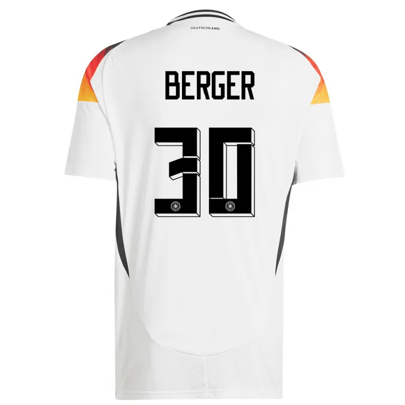 Danxen Herren Deutschland Ann Katrin Berger #30 Weiß Heimtrikot Trikot 24-26 T-Shirt