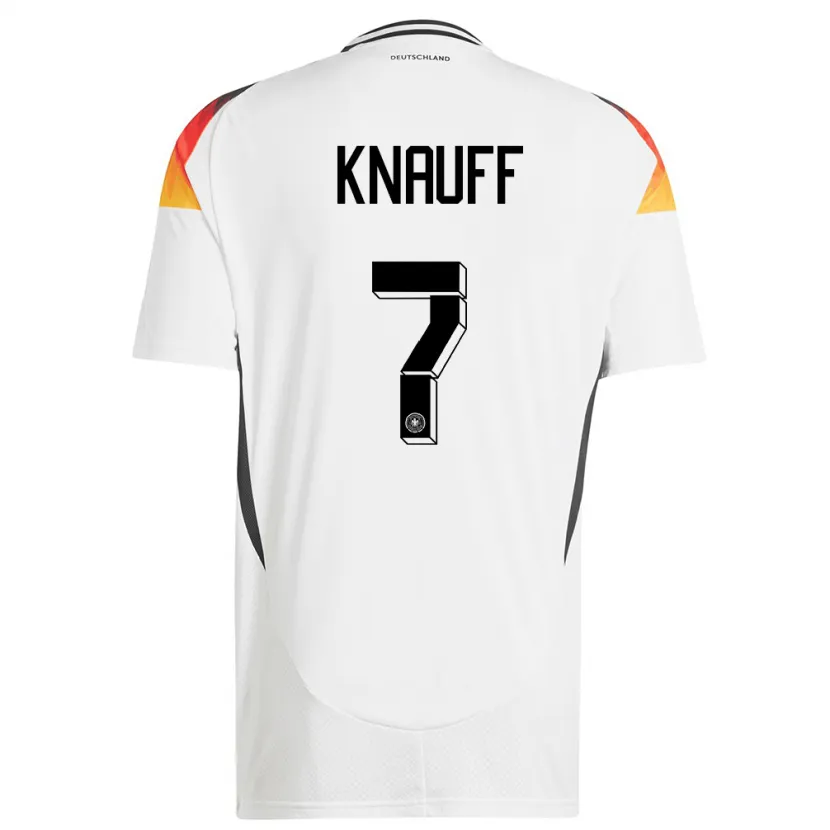 Danxen Herren Deutschland Ansgar Knauff #7 Weiß Heimtrikot Trikot 24-26 T-Shirt