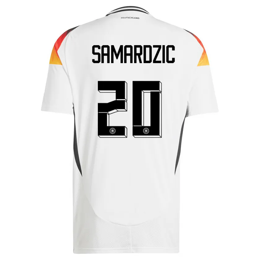 Danxen Herren Deutschland Lazar Samardzic #20 Weiß Heimtrikot Trikot 24-26 T-Shirt