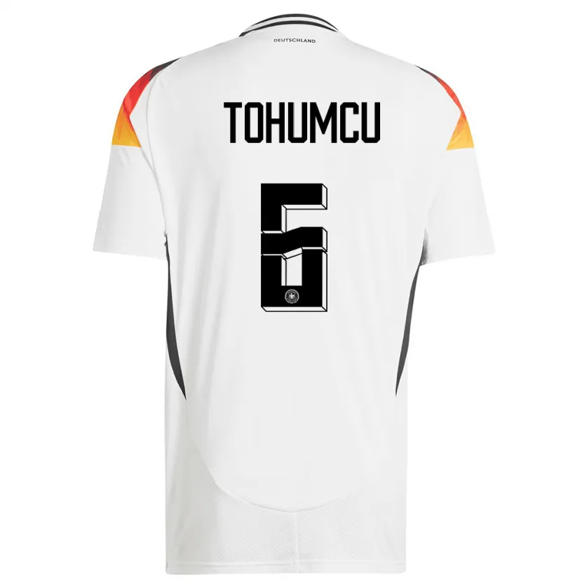 Danxen Herren Deutschland Umut Tohumcu #6 Weiß Heimtrikot Trikot 24-26 T-Shirt