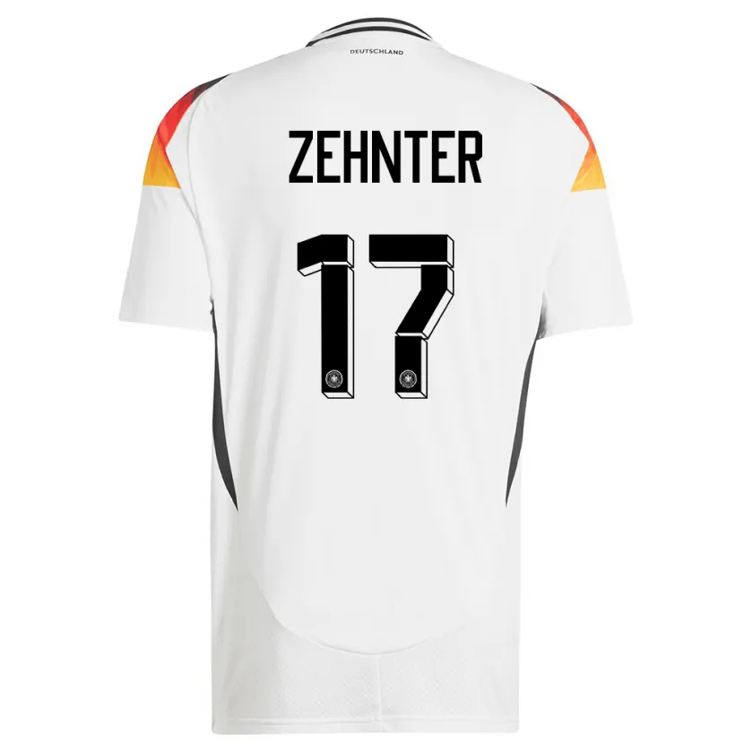 Danxen Herren Deutschland Aaron Zehnter #17 Weiß Heimtrikot Trikot 24-26 T-Shirt