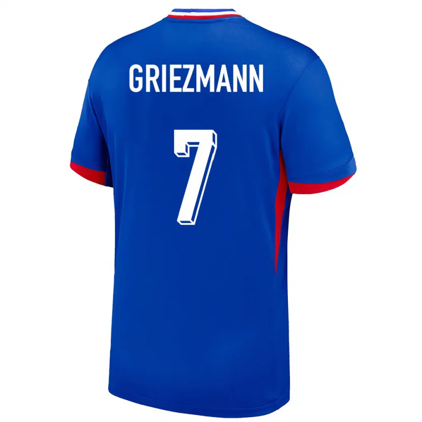 Danxen Herren Frankreich Antoine Griezmann #7 Blau Heimtrikot Trikot 24-26 T-Shirt