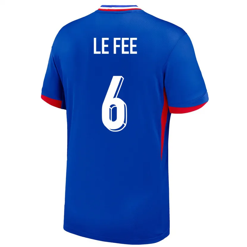 Danxen Herren Frankreich Enzo Le Fee #6 Blau Heimtrikot Trikot 24-26 T-Shirt