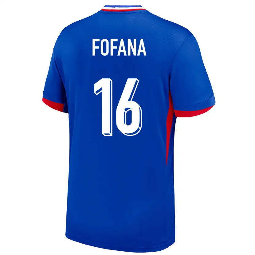 Danxen Herren Frankreich Yahia Fofana #16 Blau Heimtrikot Trikot 24-26 T-Shirt