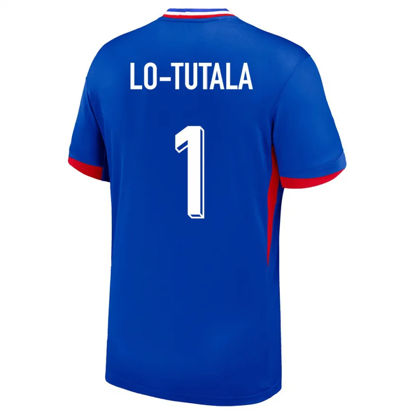 Danxen Herren Frankreich Thimothee Lo Tutala #1 Blau Heimtrikot Trikot 24-26 T-Shirt