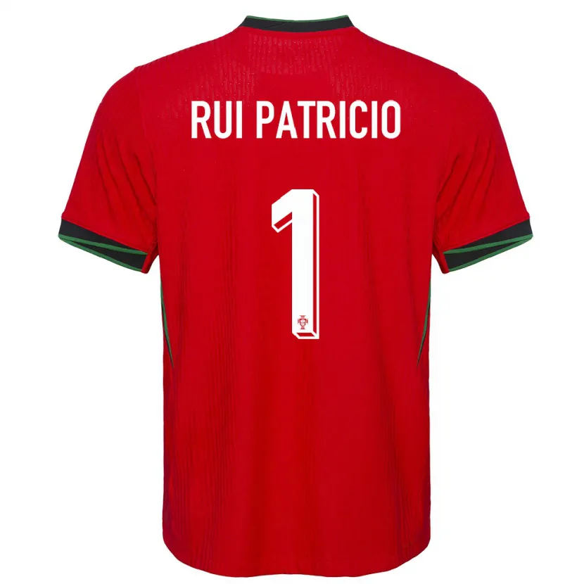 Danxen Herren Portugal Rui Patricio #1 Rot Heimtrikot Trikot 24-26 T-Shirt
