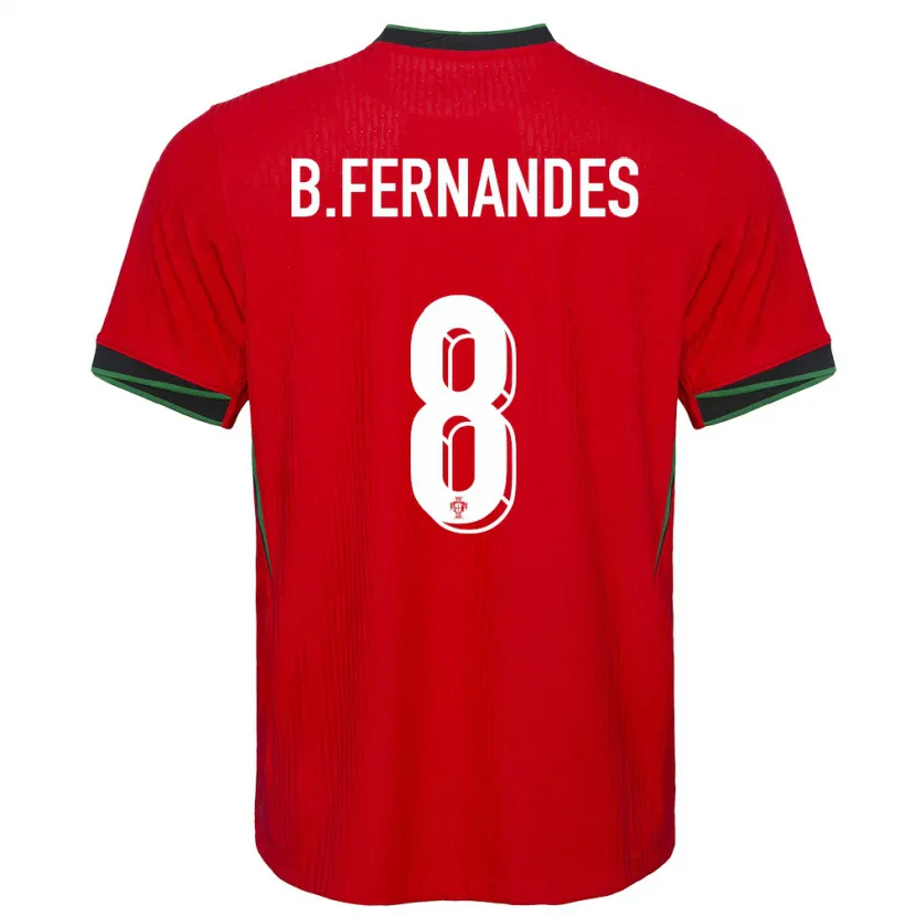 Danxen Herren Portugal Bruno Fernandes #8 Rot Heimtrikot Trikot 24-26 T-Shirt