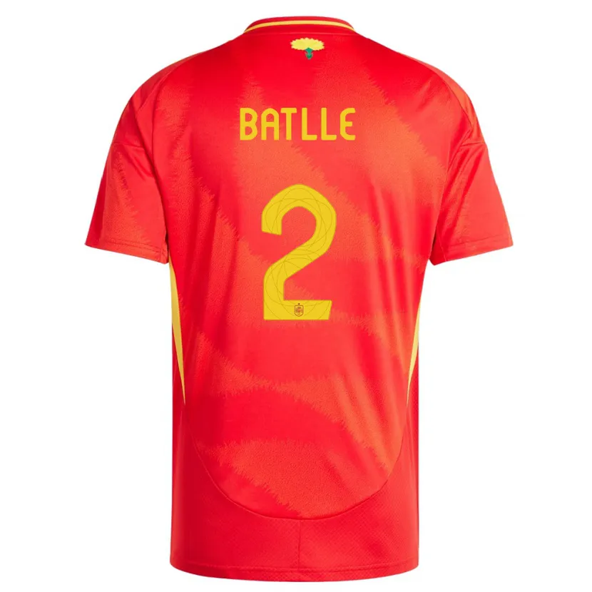 Danxen Herren Spanien Ona Batlle #2 Rot Heimtrikot Trikot 24-26 T-Shirt