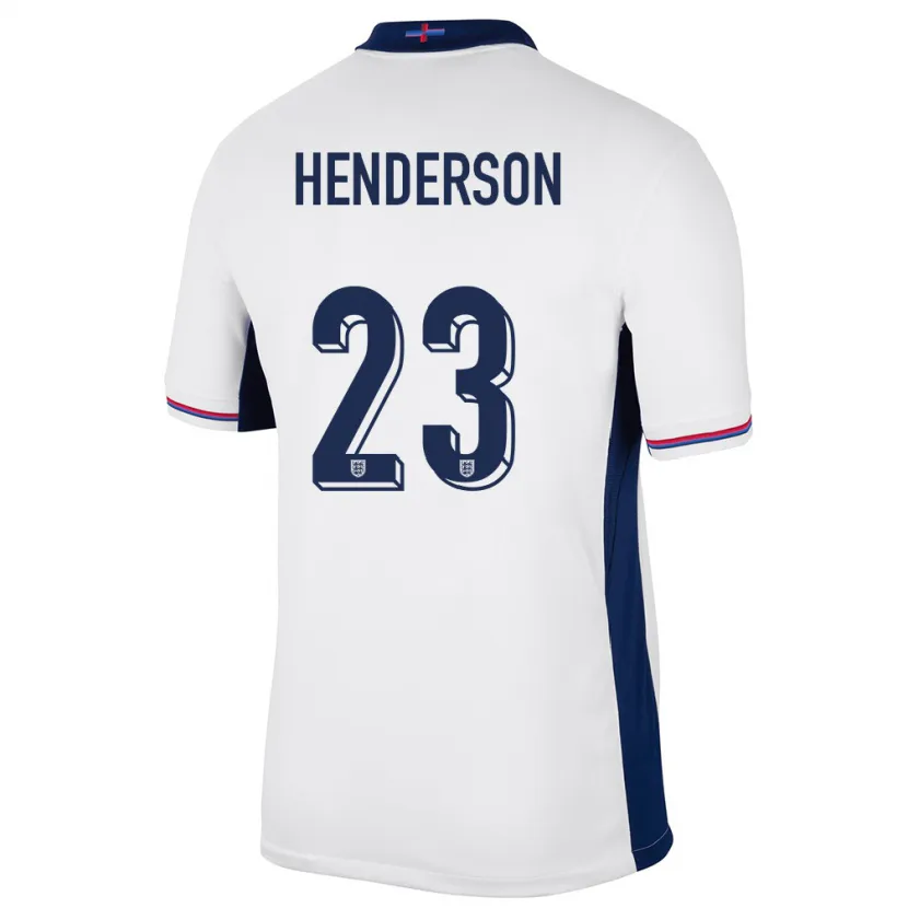 Danxen Herren England Dean Henderson #23 Weiß Heimtrikot Trikot 24-26 T-Shirt