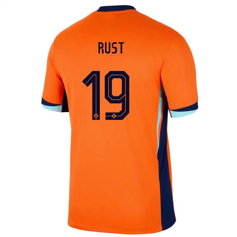 Danxen Herren Niederlande Fabiano Rust #19 Orange Heimtrikot Trikot 24-26 T-Shirt