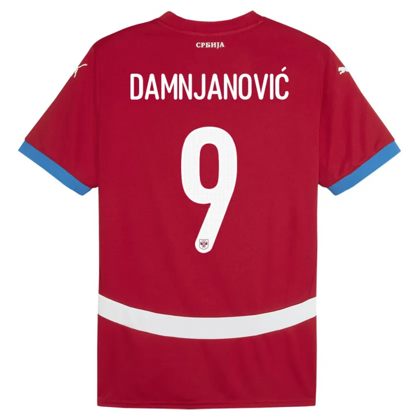 Danxen Herren Serbien Jovana Damnjanovic #9 Rot Heimtrikot Trikot 24-26 T-Shirt