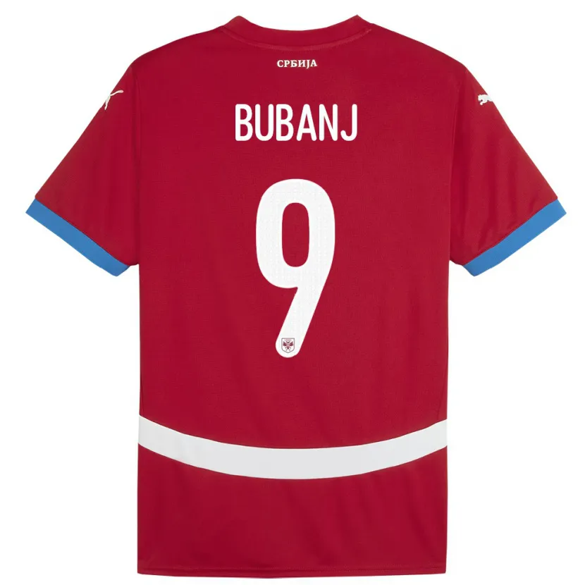 Danxen Herren Serbien Mateja Bubanj #9 Rot Heimtrikot Trikot 24-26 T-Shirt
