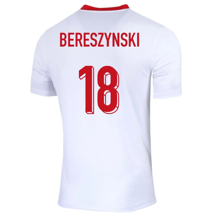 Danxen Herren Polen Bartosz Bereszynski #18 Weiß Heimtrikot Trikot 24-26 T-Shirt