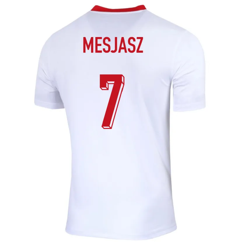 Danxen Herren Polen Malgorzata Mesjasz #7 Weiß Heimtrikot Trikot 24-26 T-Shirt