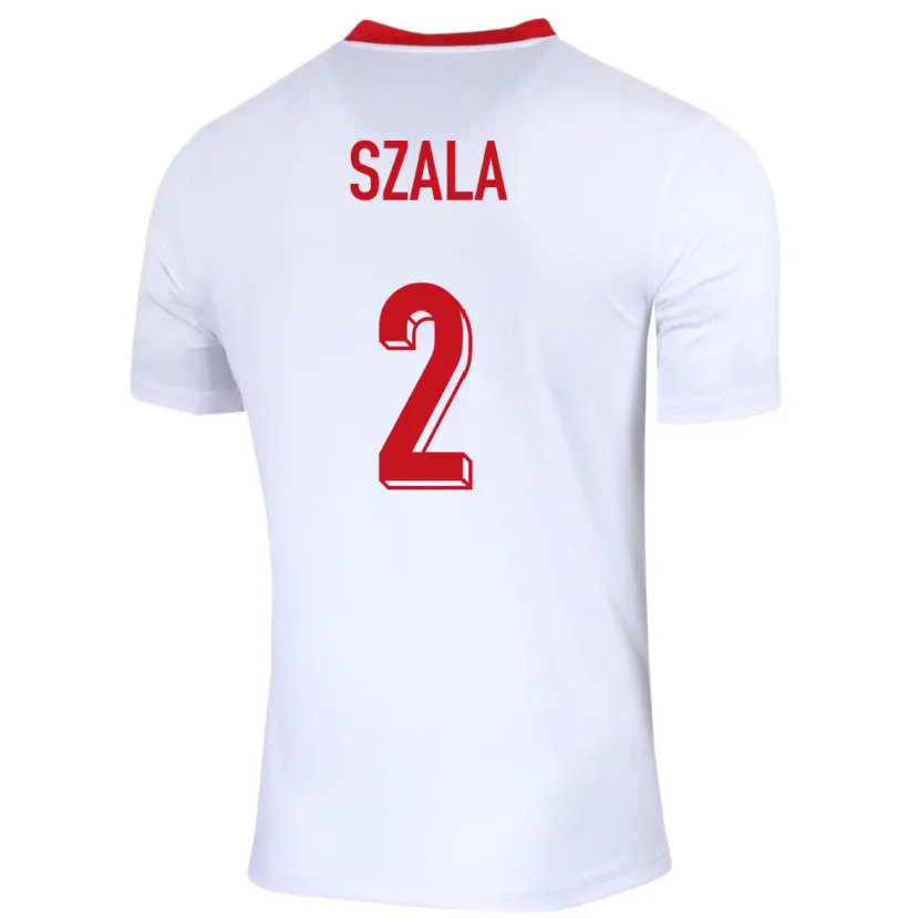 Danxen Herren Polen Dominik Szala #2 Weiß Heimtrikot Trikot 24-26 T-Shirt