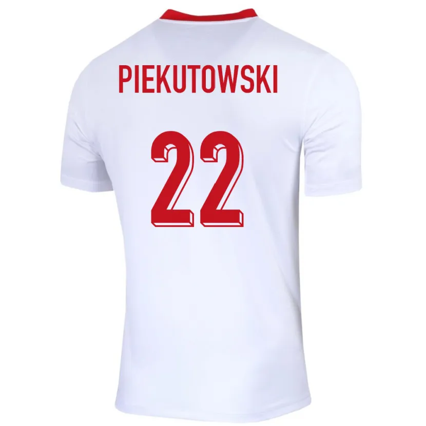 Danxen Herren Polen Milosz Piekutowski #22 Weiß Heimtrikot Trikot 24-26 T-Shirt