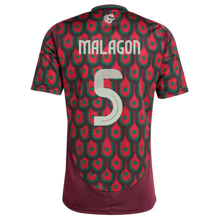 Danxen Herren Mexiko Luis Malagon #5 Kastanienbraun Heimtrikot Trikot 24-26 T-Shirt