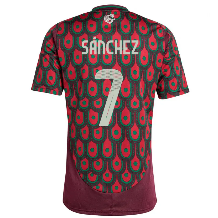 Danxen Herren Mexiko Maria Sanchez #7 Kastanienbraun Heimtrikot Trikot 24-26 T-Shirt