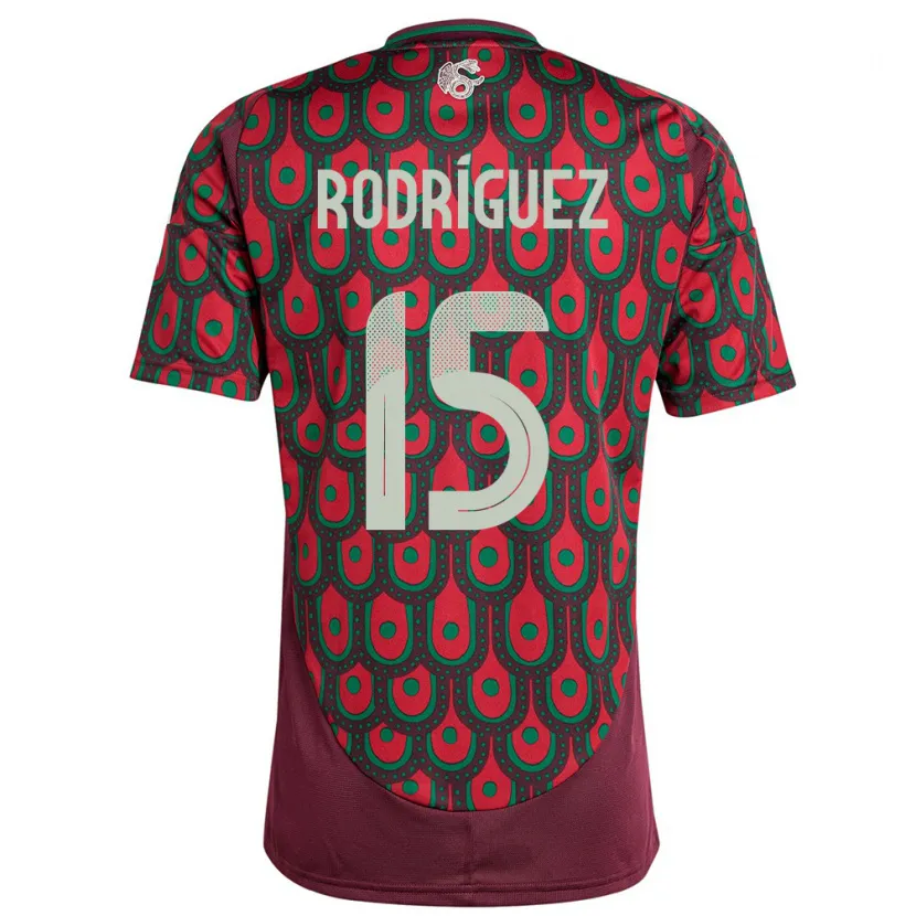 Danxen Herren Mexiko Jorge Rodriguez #15 Kastanienbraun Heimtrikot Trikot 24-26 T-Shirt