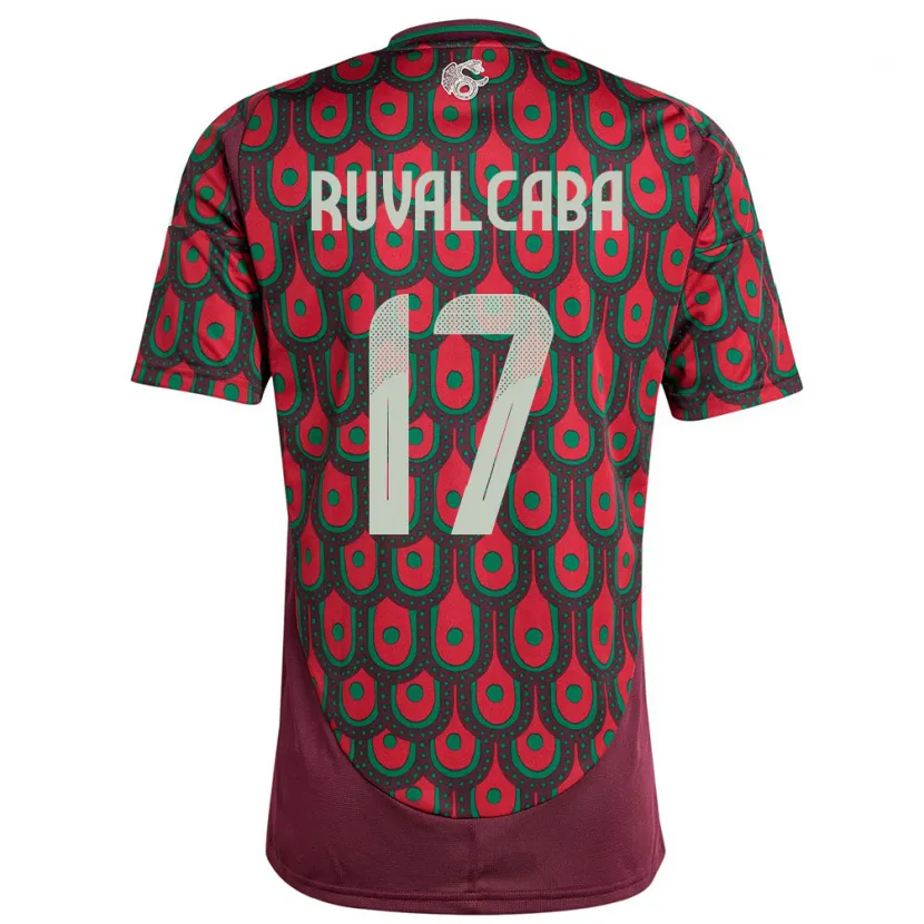 Danxen Herren Mexiko Jorge Ruvalcaba #17 Kastanienbraun Heimtrikot Trikot 24-26 T-Shirt