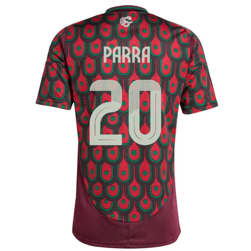 Danxen Herren Mexiko Rodrigo Parra #20 Kastanienbraun Heimtrikot Trikot 24-26 T-Shirt