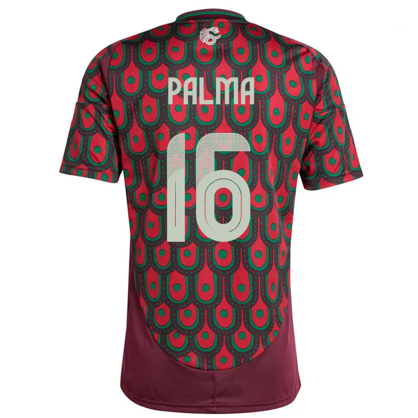 Danxen Herren Mexiko Rafael Palma #16 Kastanienbraun Heimtrikot Trikot 24-26 T-Shirt